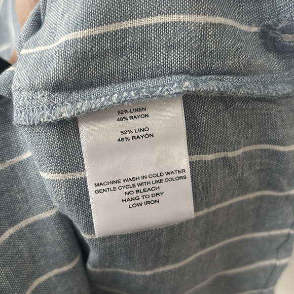 Hang Ten Striped Linen Button Down - Picture 4 of 5